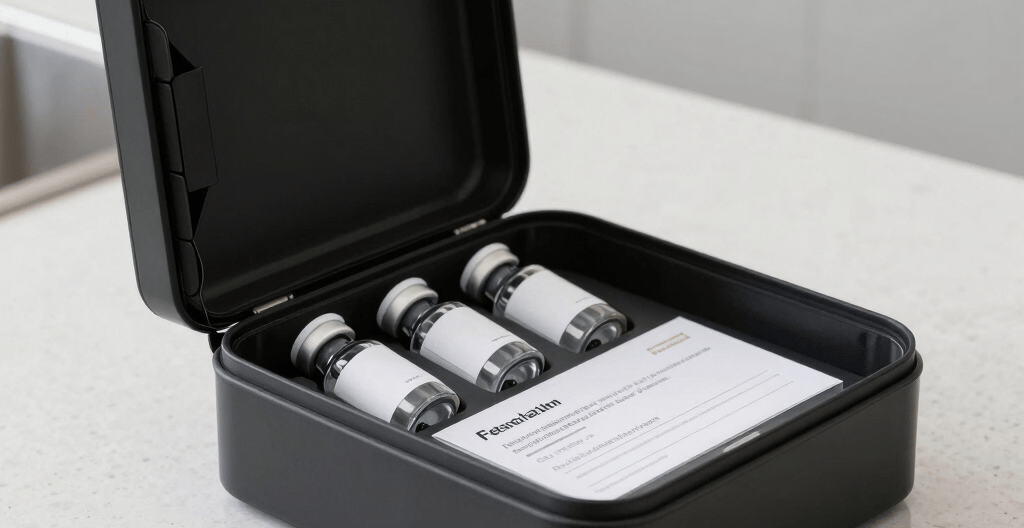 Compounded Semaglutide and Tirzepatide vials from licensed U.S. compounding pharmacies