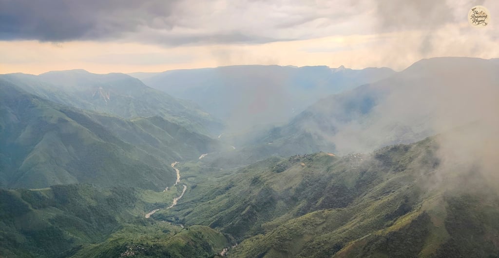 Meghalaya's Laitlum Canyon - where the valley disappears into clouds.
