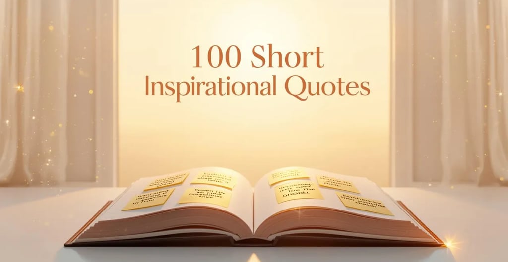 Inspirational notebook with sunrise and quote notes, bright motivational cover for blog.