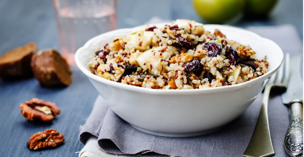 Salade de quinoa aux pommes, noix et cranberries