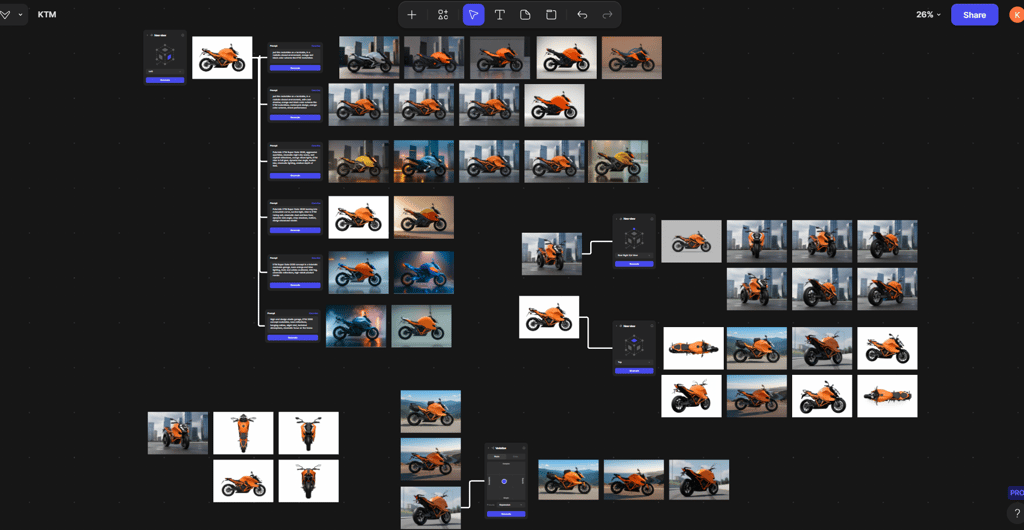 KTM Super Duke Motorbike Design workflow with Vizcom Ai tool by Koorosh Shojaei