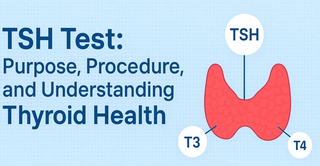 Diagram of thyroid gland showing T3, T4, and TSH hormone regulation