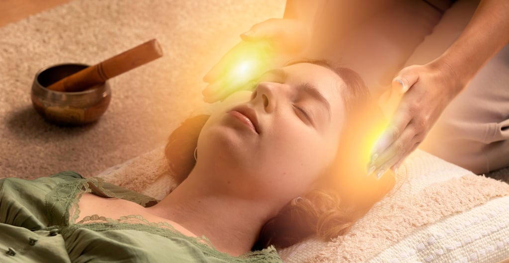 a woman is getting a massage under herbal wellness