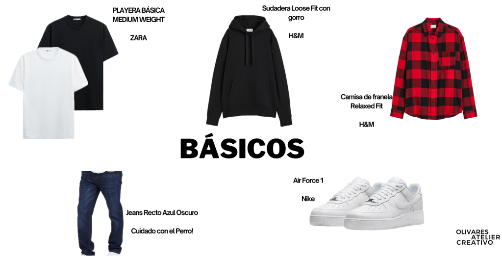 prendas básicas para guardarropa 2024 hombre