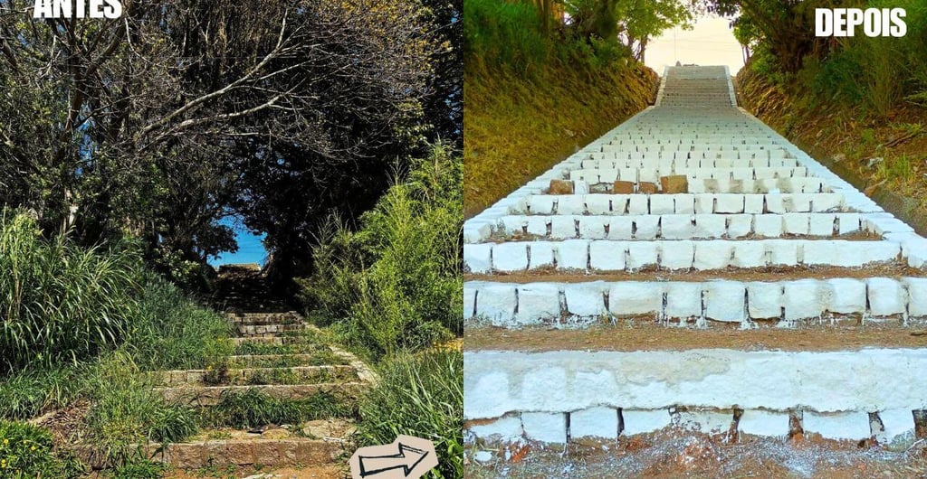 escadão da santa marta, em camaquã