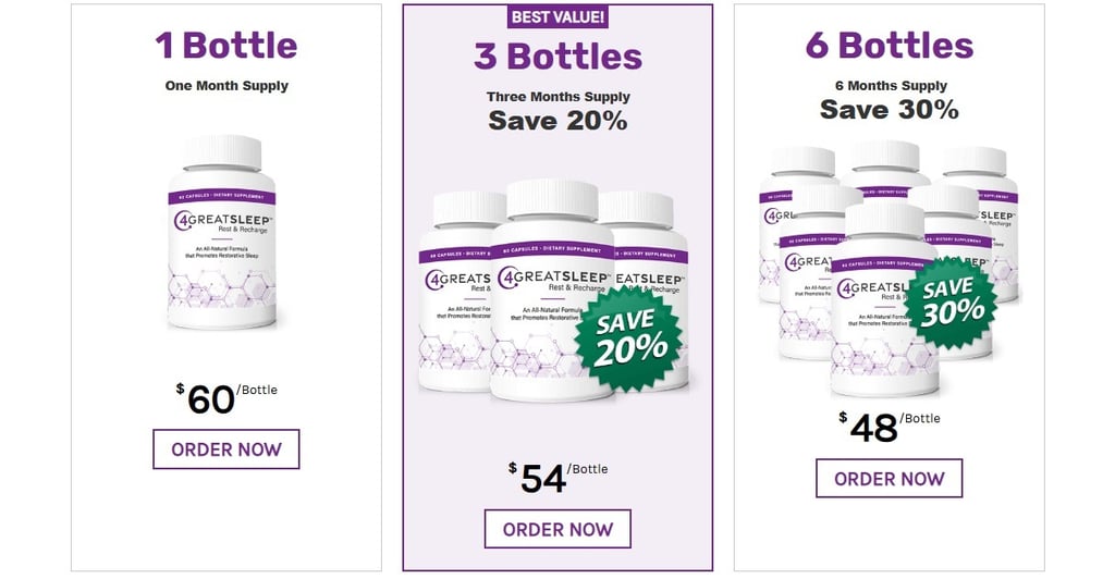 4greatsleep natural sleep aid supplement