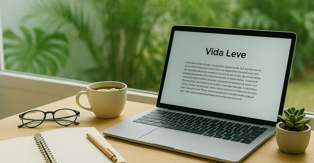 Imagem de um computador em cima da mesa escrito blog 