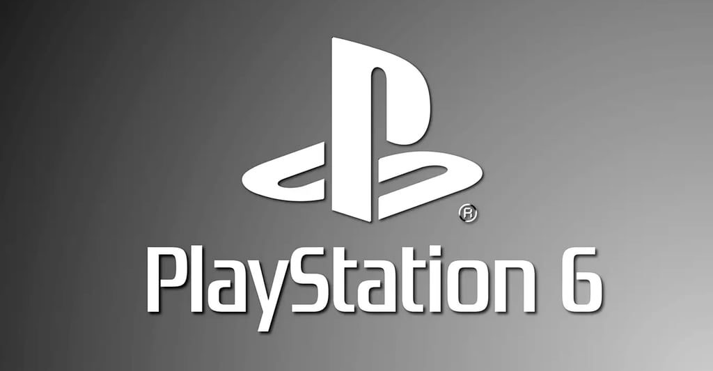 Logotipo minimalista de PlayStation 6 para el informe de especificaciones técnicas en MBTECNIC.