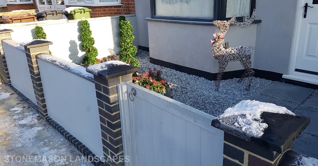 Tripple Diamond Dynamic Raised Modern Planters, Artificial Toparies Small Front Garden