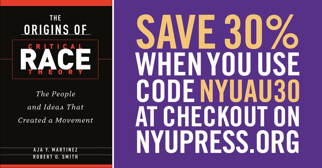 book cover for the origins of CRT with 30% off coupon