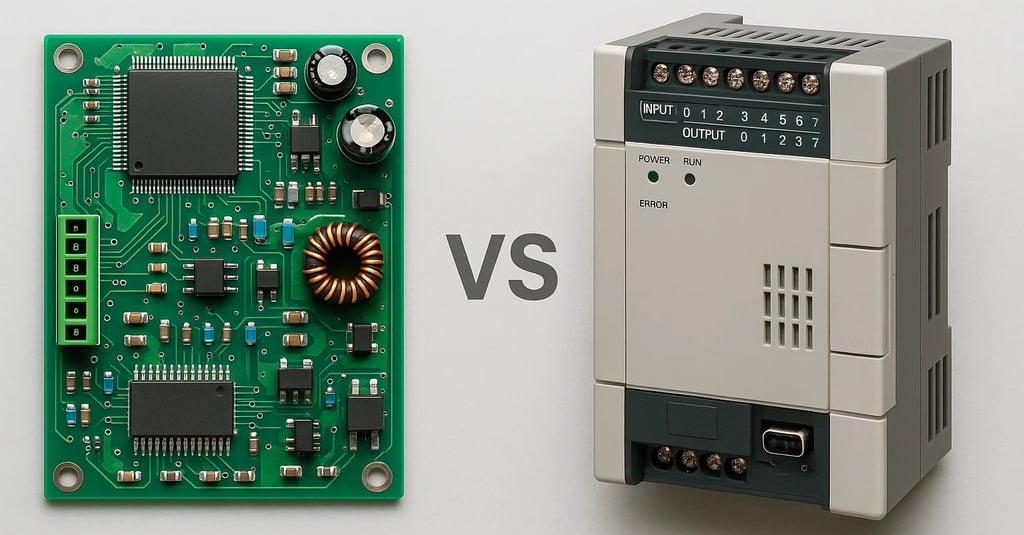 Placa eletrônica dedicada ou CLP