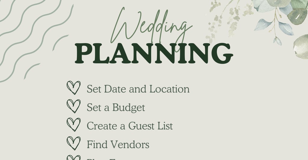 Wedding planning list