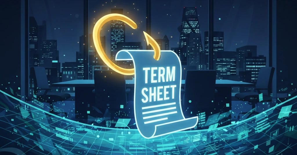 Conceptual image of a psychological narrative hook capturing venture capital funding.