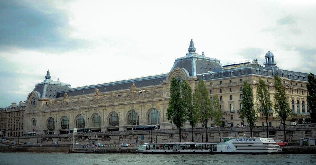 he museum d'orsay with its works of art, built in the old railway train station in Paris