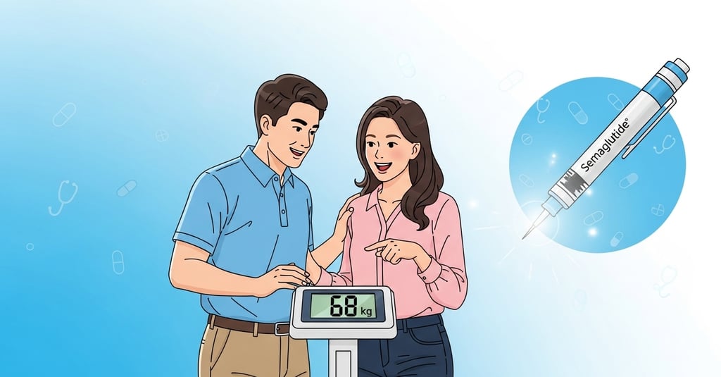 weight-scale-with-a-glowing-Semaglutide-injection