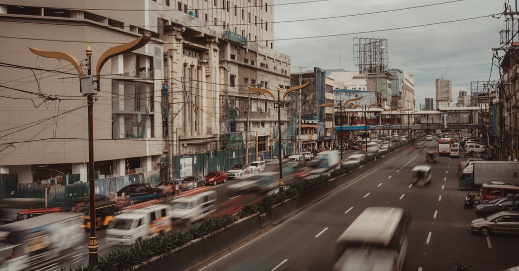 Quezon Blvd. near Quiapo in Manila