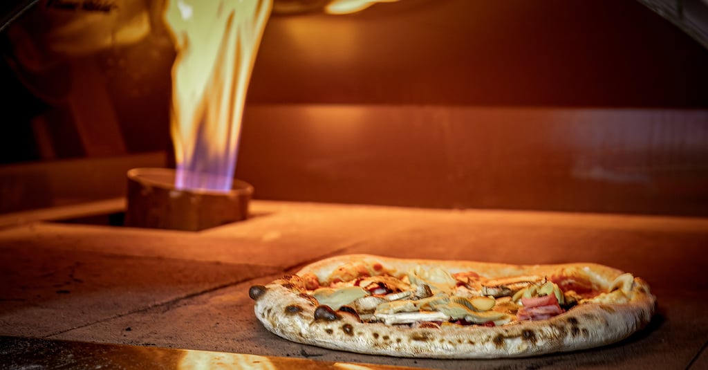 a pizza 4 stagione at 450 degress