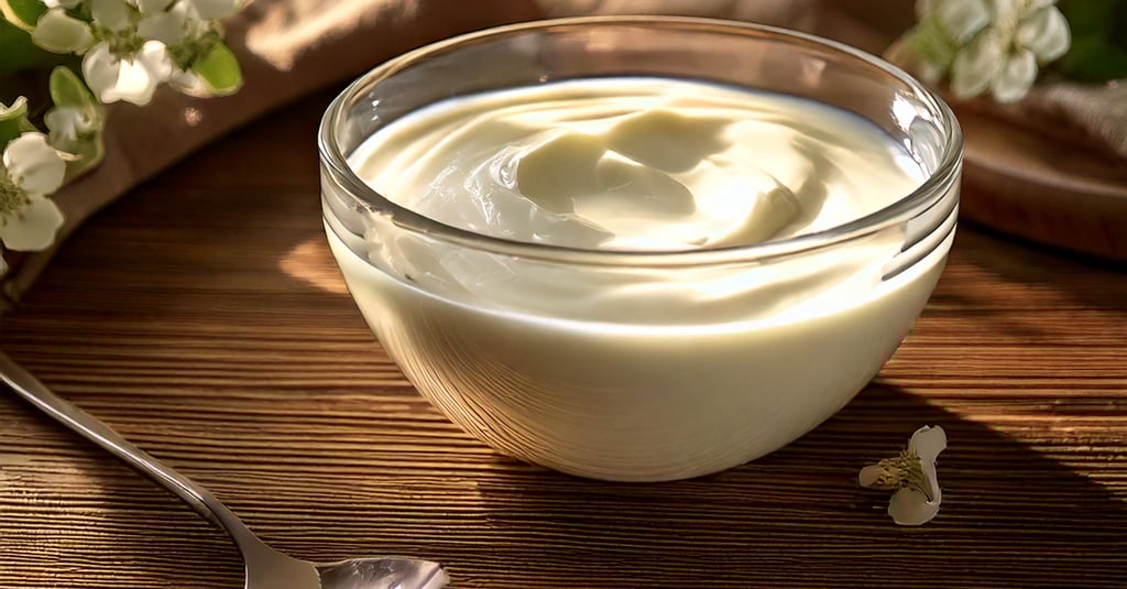 a bowl of yogurt with a spoon