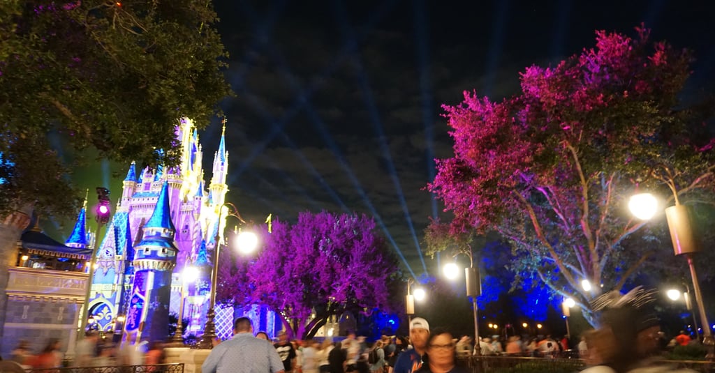 Disney World after dark