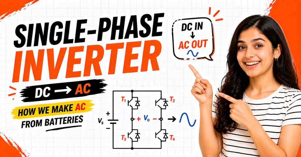 How a single-phase inverter works