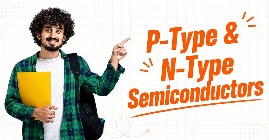 What is P-Type and N-Type Semiconductor explained with doping, electrons, holes and semiconductor co