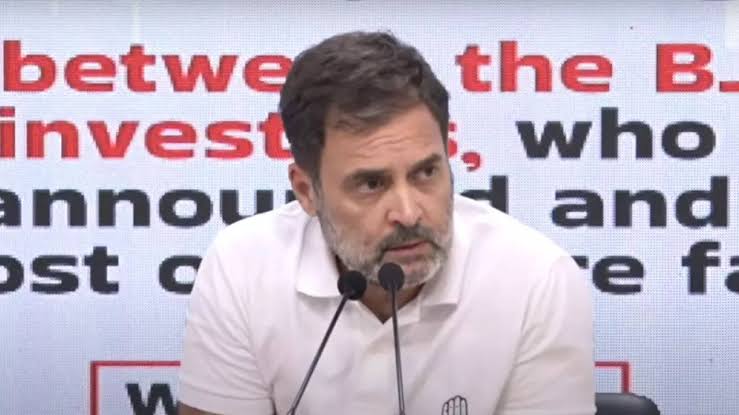 Rahul Gandhi Accuses Modi and Shah of Market Manipulation: Calls for ₹30 Lakh Crore Investor Loss Pr