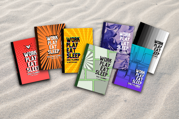 Daily Planners: "Work-Play-Eat-Sleep" Series
