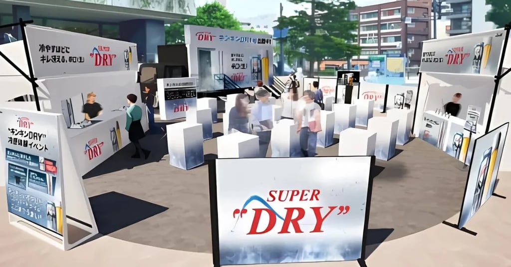 Asahi Super Dry event cooling experience in Japan. | Image: © Asahi Breweries