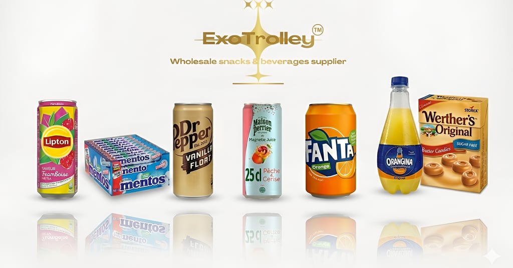 ExoTrolley Spring 2026 new arrivals wholesale exotic snacks beverages Canada