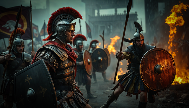 legionarios luchando