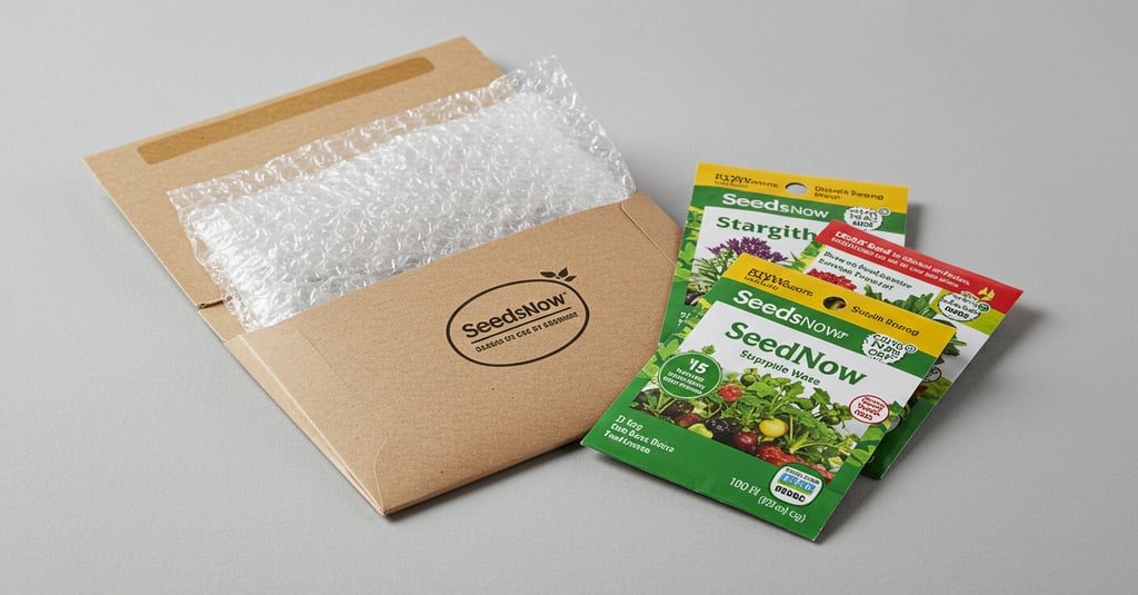 SeedsNow seed packaging shipping heirloom seeds vegetable seeds online supplier