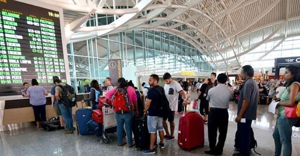 scene at the airport