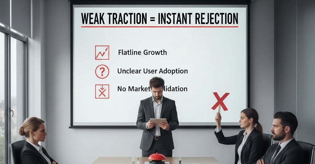 Why Weak Traction Presentation Causes Instant Rejection
