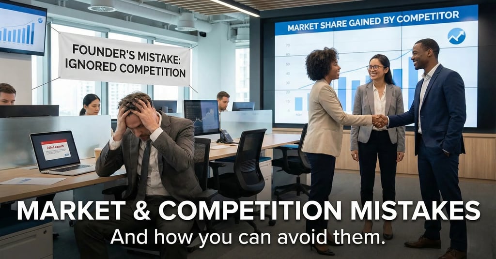 Startup market and competition mistakes pitch deck