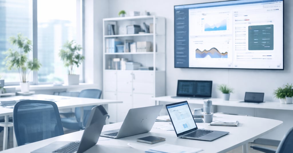 Corporate offices view of software company