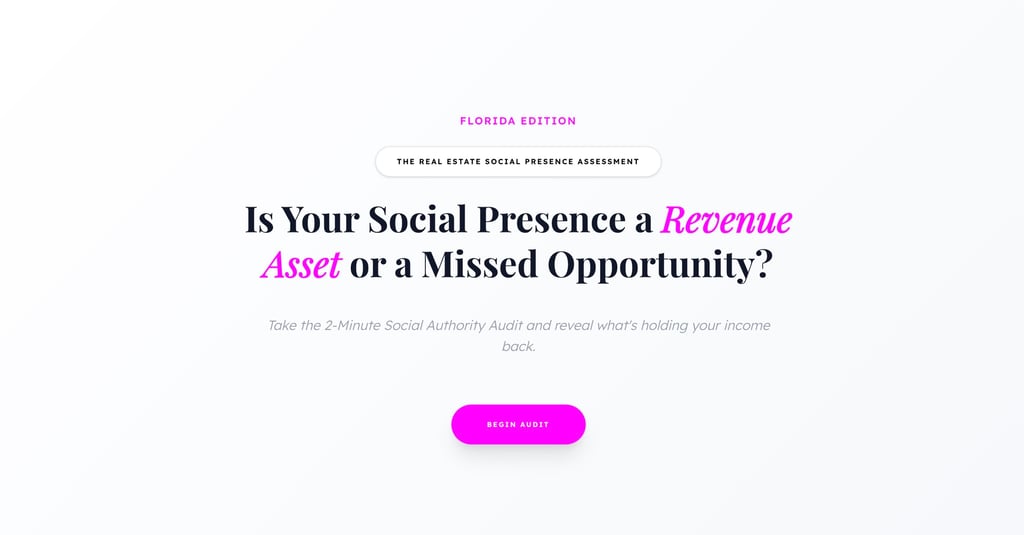 The Real Estate Social Presence Assessment