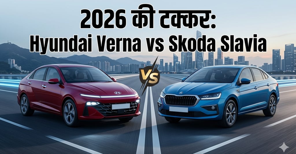 2026 की टक्कर: Hyundai Verna vs Skoda Slavia