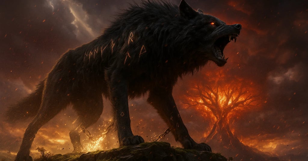 a wolf dog is standing on a rock