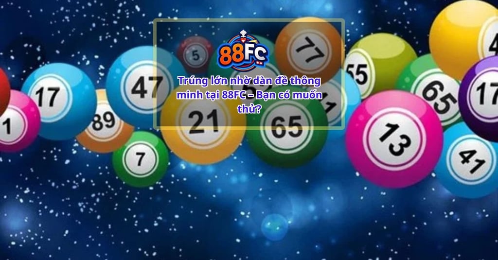 Dàn Đề Xổ Số 88FC – Bí Quyết Chơi Lô Đề Hiệu Quả Tại Nhà Cái 88FC