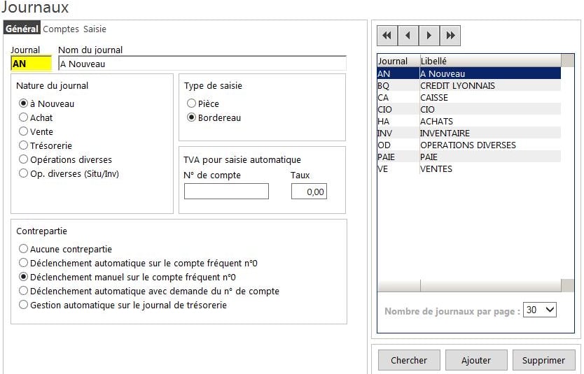 journal comptable définition exemple écriture comptable
