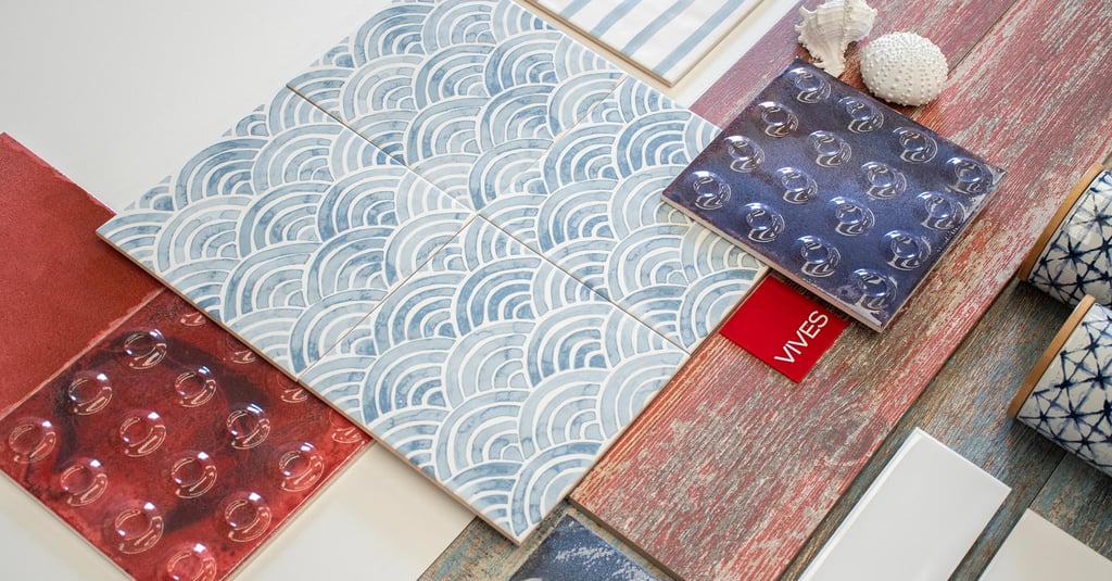 a collection of decorative tile and tile flooring