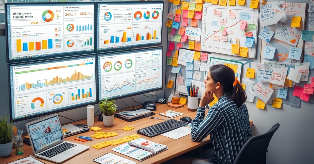 Product iteration process with user feedback, A/B testing results, and feature roadmap