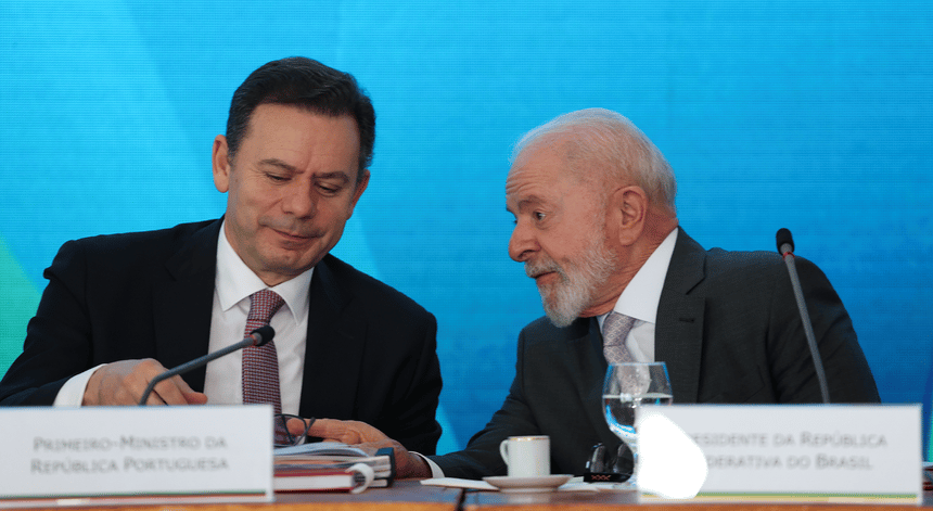 Luís Montenegro e Lula da Silva no Rio
