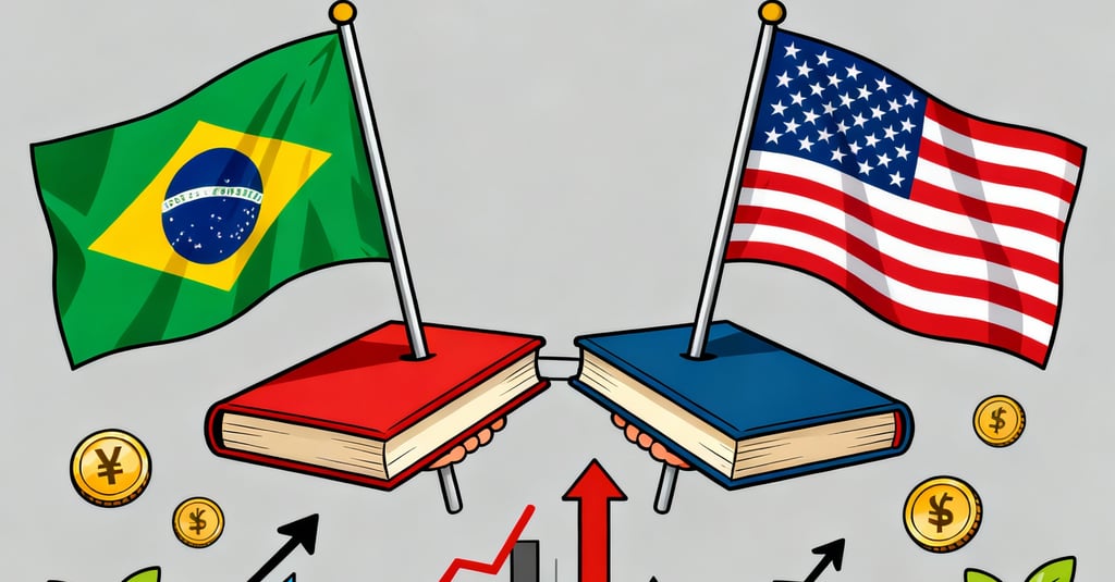 a book with a flag and a book with a flag