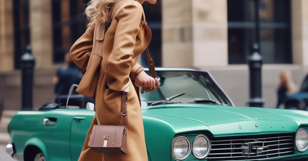 blue and black leather tote bag