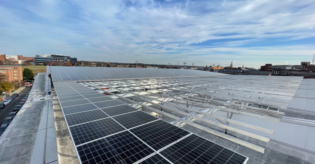 Elevated Flush Mount System Universal Renewables Racking System Solar Panels