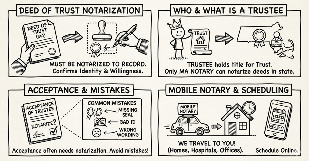 deed of trust notarization in Massachusetts