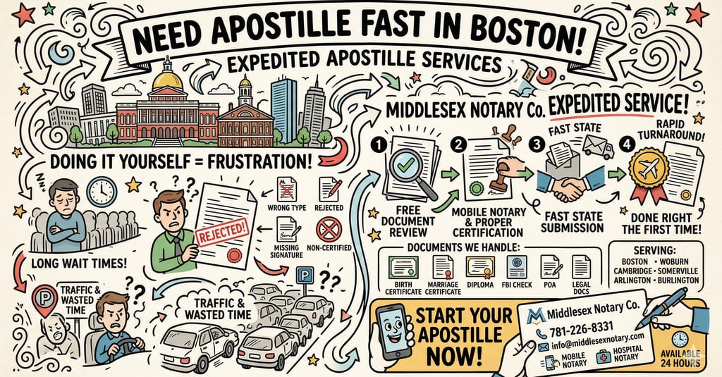 Expedited apostille Boston service helping clients avoid delays