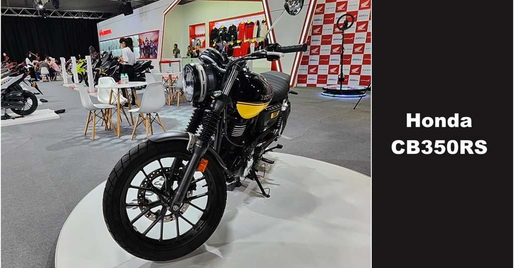 a motorcycle is shown in a showroom
