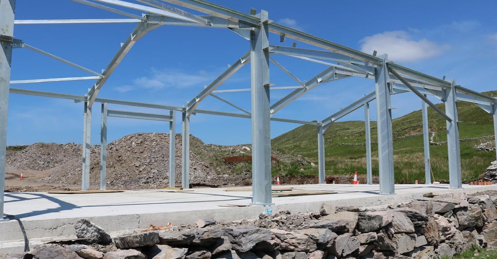 Reclaimed, repurposed, re-engineered steel frame